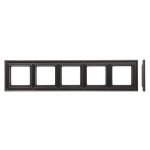 Рамка 5 постовая шоколад матовая LIREGUS RETRO K14-345-05.R/ON59