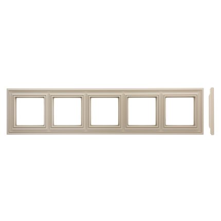 Рамка 5 постовая кремовая матовая LIREGUS RETRO K14-345-05.R/ONC