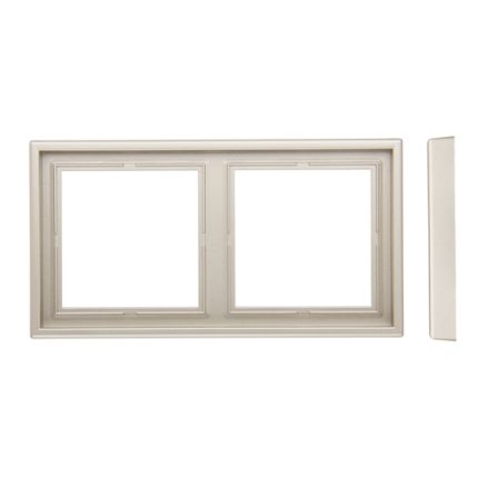 Рамка на 2 поста шампань LIREGUS MODERN K14-445-02.M/CH