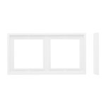 Рамка на 2 поста белая LIREGUS MODERN K14-445-02.M/WM