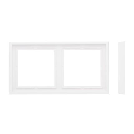 Рамка на 2 поста белая LIREGUS MODERN K14-445-02.M/WM