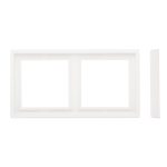 Рамка на 2 поста белая матовая LIREGUS MODERN K14-445-02.M/WWM