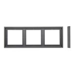Рамка на 3 поста антрацит LIREGUS MODERN K14-445-03.M/BM