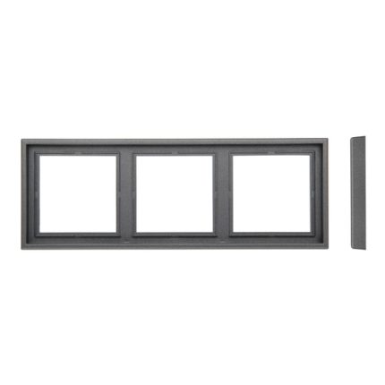 Рамка на 3 поста антрацит LIREGUS MODERN K14-445-03.M/BM