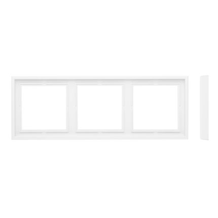 Рамка на 3 поста белая LIREGUS MODERN K14-445-03.M/WM