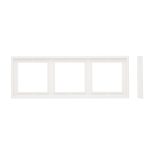 Рамка на 3 поста белая матовая LIREGUS MODERN K14-445-03.M/WWM