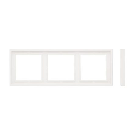 Рамка на 3 поста белая матовая LIREGUS MODERN K14-445-03.M/WWM