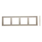 Рамка на 4 поста шампань LIREGUS MODERN K14-445-04.M/CH