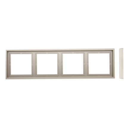 Рамка на 4 поста шампань LIREGUS MODERN K14-445-04.M/CH