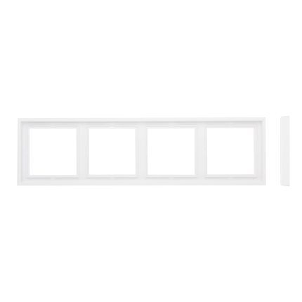 Рамка на 4 поста белая LIREGUS MODERN K14-445-04.M/WM