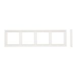 Рамка на 4 поста белая матовая LIREGUS MODERN K14-445-04.M/WWM