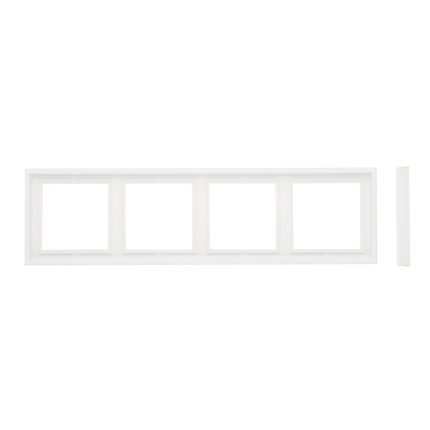 Рамка на 4 поста белая матовая LIREGUS MODERN K14-445-04.M/WWM