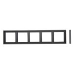 Рамка 5 постов антрацит LIREGUS MODERN K14-445-05.M/BM