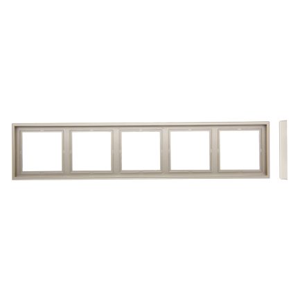 Рамка 5 постов шампань LIREGUS MODERN K14-445-05.M/CH