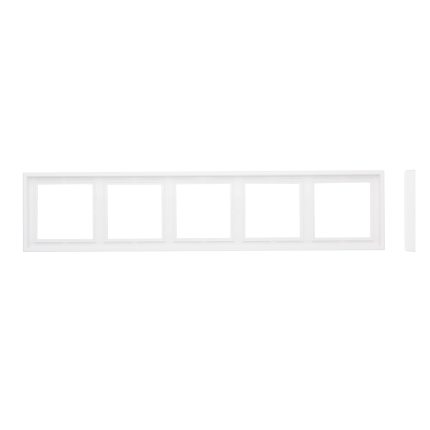 Рамка 5 постов белая LIREGUS MODERN K14-445-05.M/WM