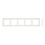 Рамка 5 постов белая матовая LIREGUS MODERN K14-445-05.M/WWM