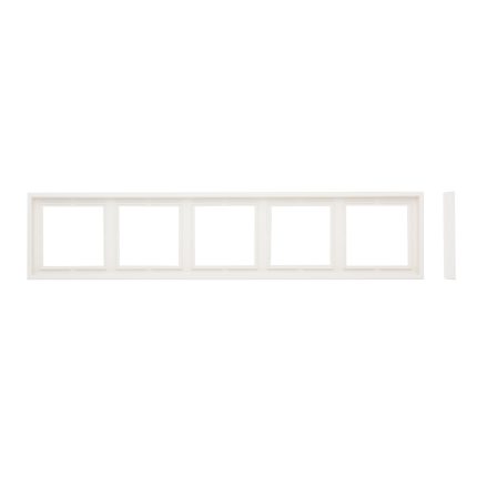 Рамка 5 постов белая матовая LIREGUS MODERN K14-445-05.M/WWM