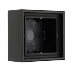 Накладная монтажная коробка 1 пост черная матовая LIREGUS MODERN PMD-001.M/SWM