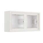 Подрозетник наружный 2-местный белый LIREGUS MODERN PMD-002.M/WM