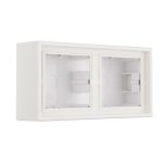 Подрозетник наружный 2-местный белый матовый LIREGUS MODERN PMD-002.M/WWM
