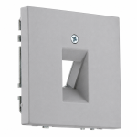 Пустая розетка 1 гнездо серая LIREGUS MODERN AIKL-001-01.M/GC31