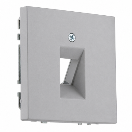 Пустая розетка 1 гнездо серая LIREGUS MODERN AIKL-001-01.M/GC31