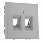 Розетка ТВ и Интернет серая LIREGUS MODERN AIKL-002-01.M/GC31