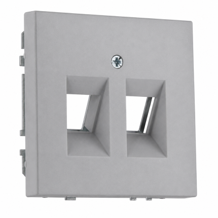 Розетка ТВ и Интернет серая LIREGUS MODERN AIKL-002-01.M/GC31