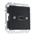 Розетка HDMI черная матовая LIREGUS RETRO HDMI-001-01.R/SWM