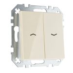 Выключатель для жалюзи слоновая кость LIREGUS EPSILON IJZ.10-001-01.E/S
