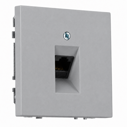 Розетка RJ45 серая LIREGUS MODERN IKL-001-01.M/GC31