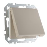 Розетка с крышкой IP44 16А 250В с заземлением пружинная кремовая матовая LIREGUS RETRO IKL16-208-01.R/ONC
