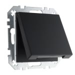Розетка с крышкой IP44 16А 250В с заземлением пружинная черная матовая LIREGUS RETRO IKL16-208-01.R/SWM