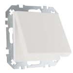 Розетка с крышкой IP44 16А 250В с заземлением пружинная белая матовая LIREGUS RETRO IKL16-208-01.R/WWM