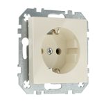 Розетка 16А 250В с заземлением винтовая слоновая кость LIREGUS EPSILON IKL16-404-01.E/S