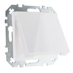 Розетка IP44 16А 250В с заземлением с крышкой винтовая белая LIREGUS EPSILON IKL16-408-01.E/B