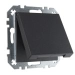 Розетка IP44 16А 250В с заземлением с крышкой винтовая антрацит LIREGUS EPSILON IKL16-408-01.E/J