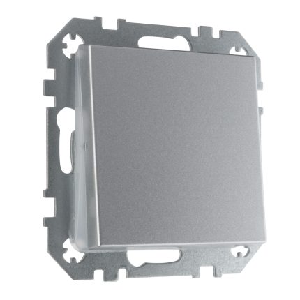 Проходной выключатель 1-клавишный алюминий LIREGUS EPSILON IP6.10-201-01.E/Mt