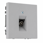 ТВ розетка (тип F) серая LIREGUS MODERN ITVL-1-01.M/GC31