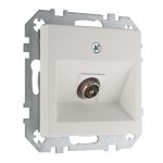 ТВ розетка белая матовая LIREGUS RETRO ITVL-1-01.R/WWM