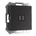 Зарядное устройство USB розетка 3400мА (А+А) шоколад матовая LIREGUS RETRO IUK-2-01.R/ON59