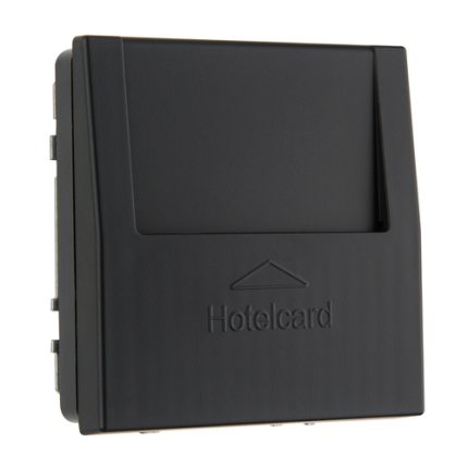 Карточный выключатель для гостиниц черный матовый LIREGUS MODERN IVKJ2.10-204-01.M/SWM