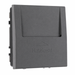 Карточный выключатель для гостиниц антрацит LIREGUS MODERN IVKJ2.10-204-01.M/BM