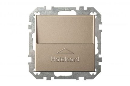 Карточный выключатель для гостиниц кремовый матовый LIREGUS  RETRO IVKJ2.10-204-01.R/ONC