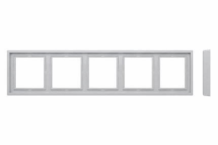 Рамка 5 постов серая LIREGUS MODERN K14-445-05.M/GC31
