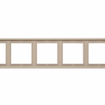 Рамка 5 постов кремовая матовая LIREGUS MODERN K14-445-05.M/ONC