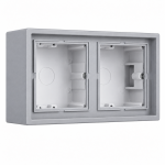Подрозетник наружный 2-местный серый LIREGUS MODERN PMD-002.M/GC31
